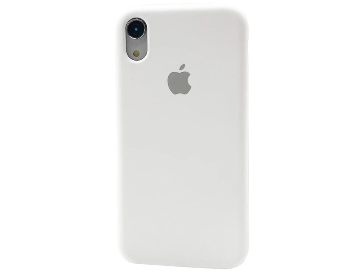 Case soft touch низ iP Xr (09) white
