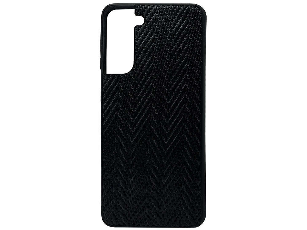 Накладка Leather Weaving Samsung S21 black