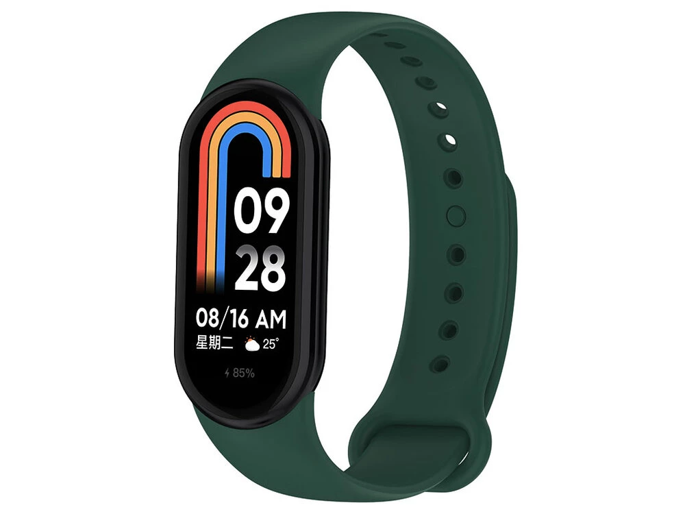 Ремінець силікон Mi Band 8/9/10 dark green