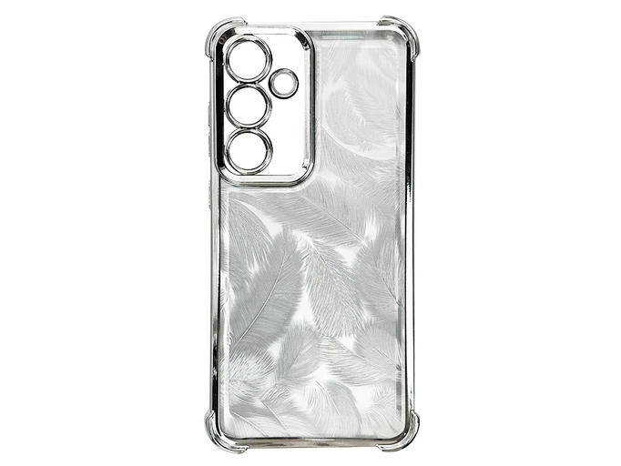 Ультрабронь Feathers Camera Samsung S24 FE silver