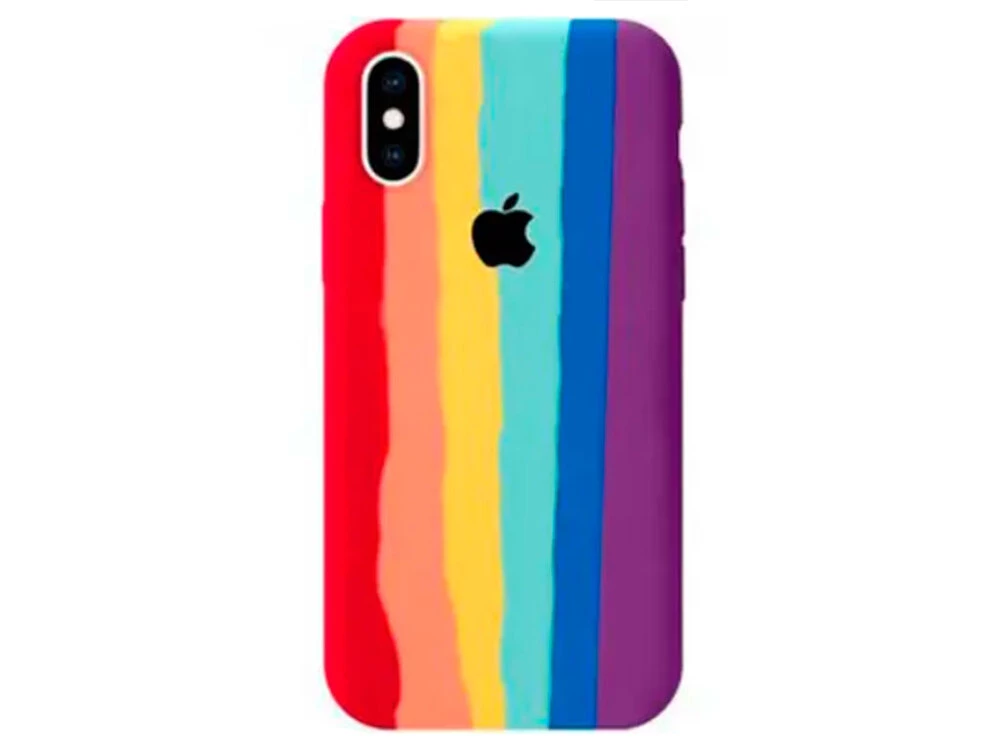 Case soft touch Colorfull iPhone X/Xs rainbow