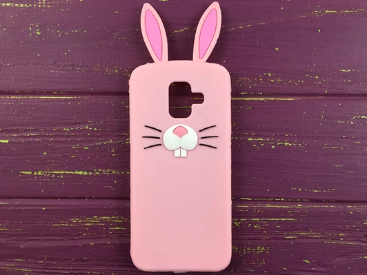 3D Bunny Samsung A6(18) Pink