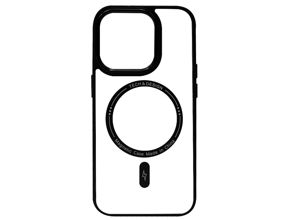 Накладка Tech Design MagSafe iPhone 15 Pro black