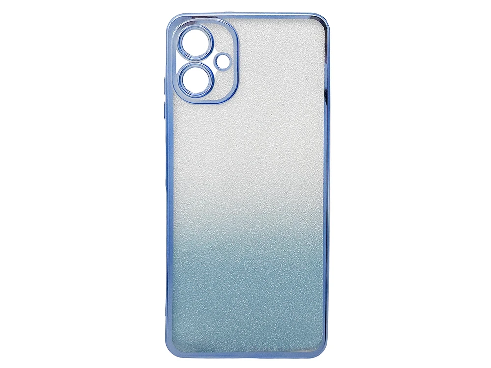 Накладка Ombre Glitter Samsung A06 blue