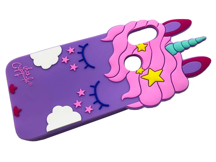 3D Sleep Unicorn Samsung A40 Purple