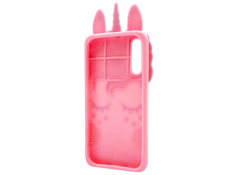 3D Sleep Unicorn Samsung A70 Light Pink