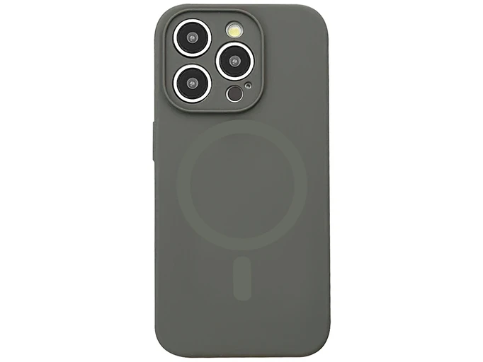 Case soft touch "NO LOGO" MagSafe Camera iP 15 Pro (34) dark gray
