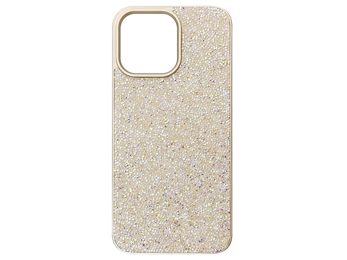 Чохол Swarovski Grainy Diamonds iPhone 15 Pro Max matte gold