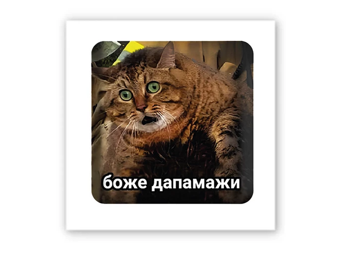 3D стикер Stix Боже помоги