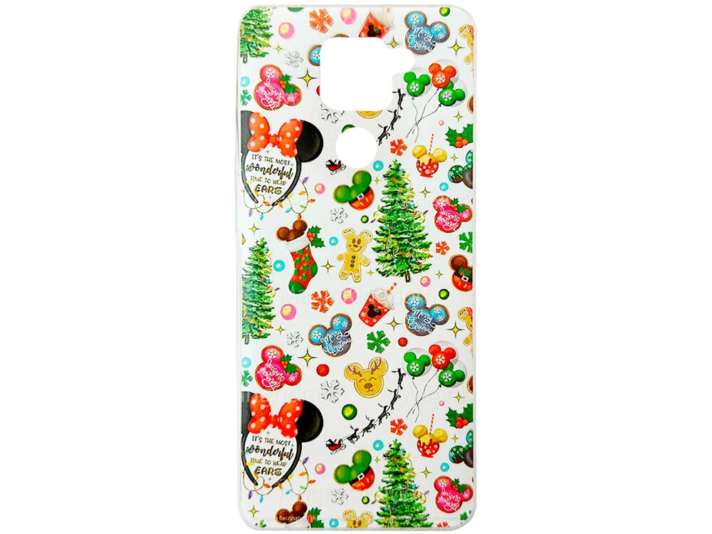 Силиконовый чехол Print Redmi Note 9 Рождественский Микки Маус