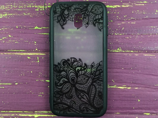 Rock Tatoo Art Samsung J330 Черные цветы