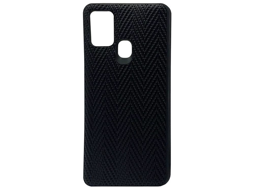 Накладка Leather Weaving Samsung A21s black