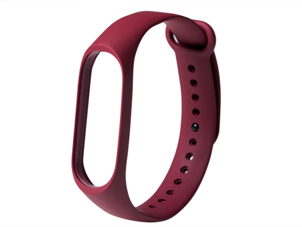 Ремінець силікон Mi Band 3/4 marsala