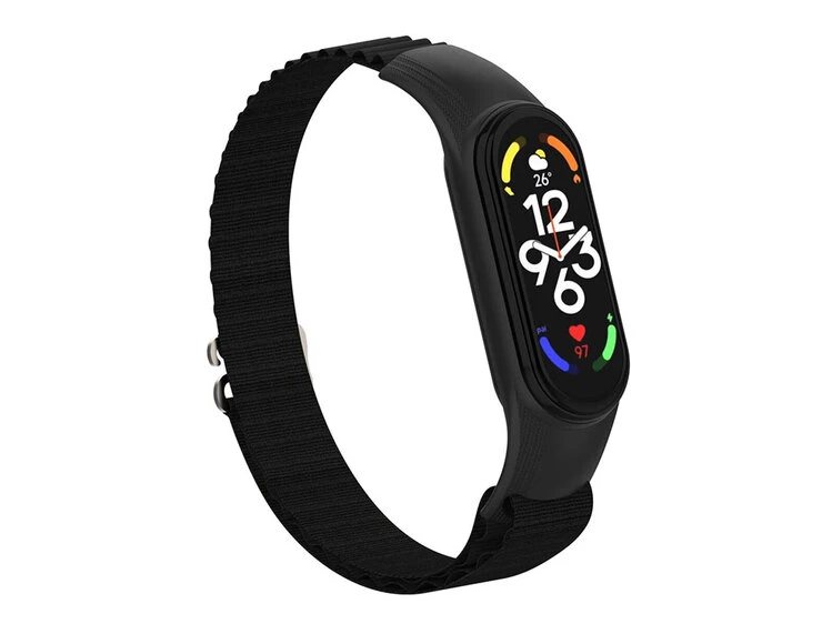 Ремінець силікон Alpine Loop Mi Band 3/4 black