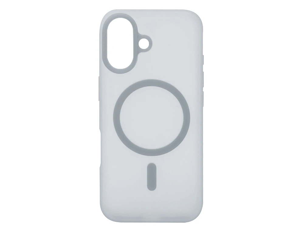Накладка Silicone Matt MagSafe iPhone 16 grey