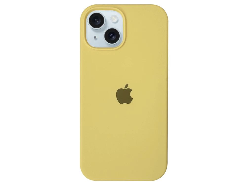 Case soft touch низ iP 15 (04) yellow