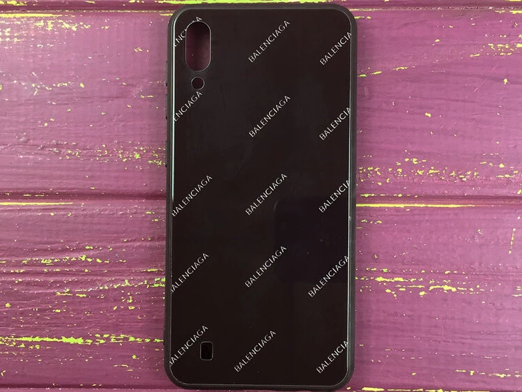 TPU+Стекло Balenciaga Samsung M10 Черный