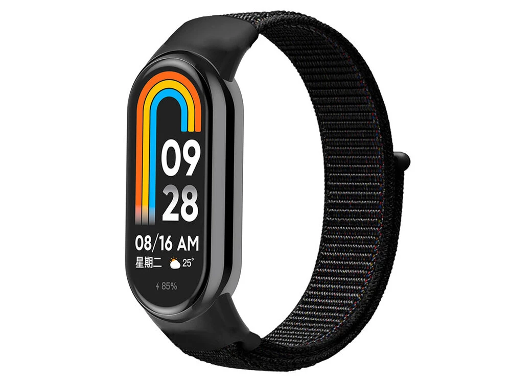 Ремінець Nylon Mi Band 8/9/10 black