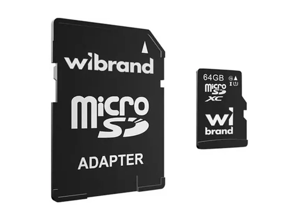 Карта пам&#039;яті Wibrand 64Gb (10) + adapter SD
