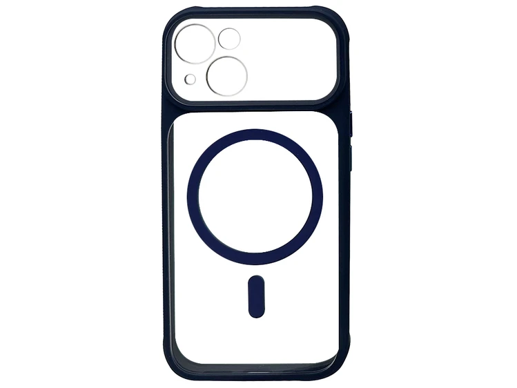 Shadow Gloss Camera Protection MagSafe iPhone 15 blue