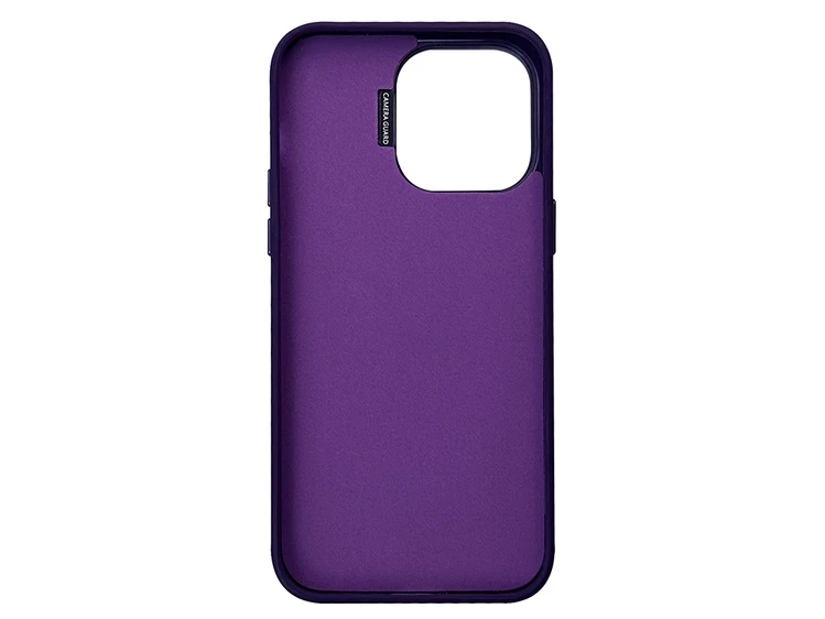 Stand Case Xinreeu Leather MagSafe iPhone 14 Pro Max deep purple