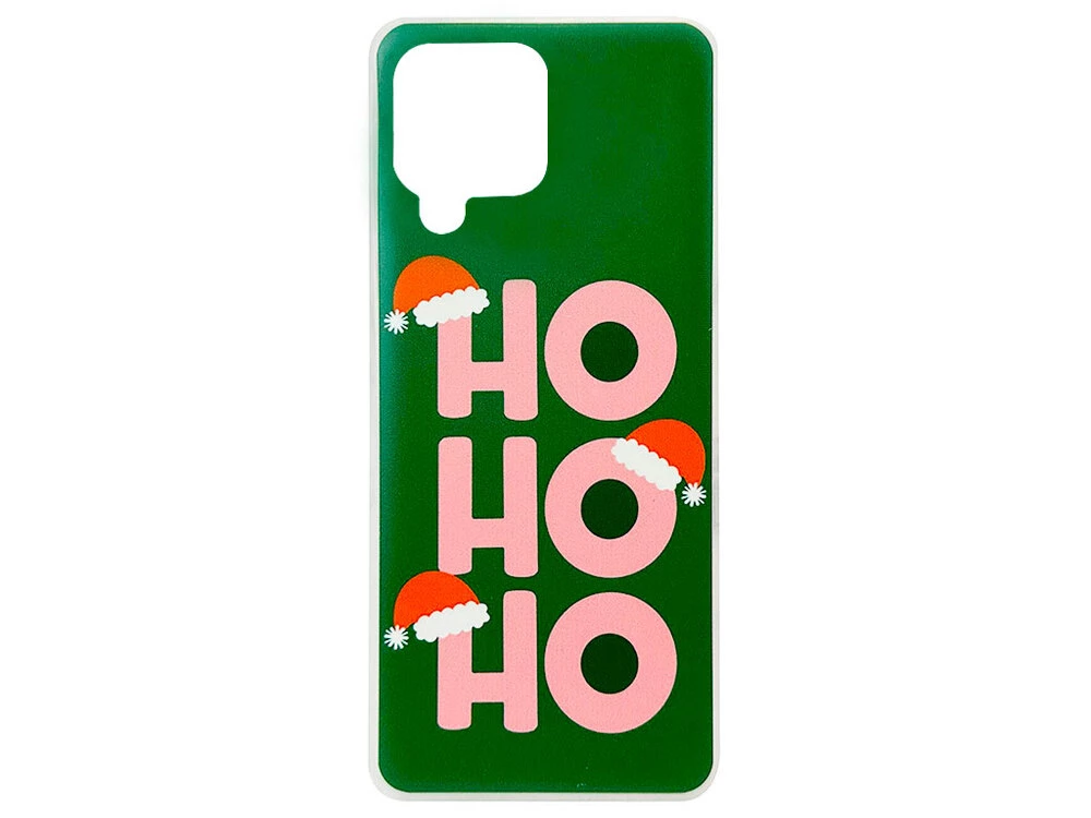 Накладка силікон Print Samsung A22/M22/M32 Green ho ho ho