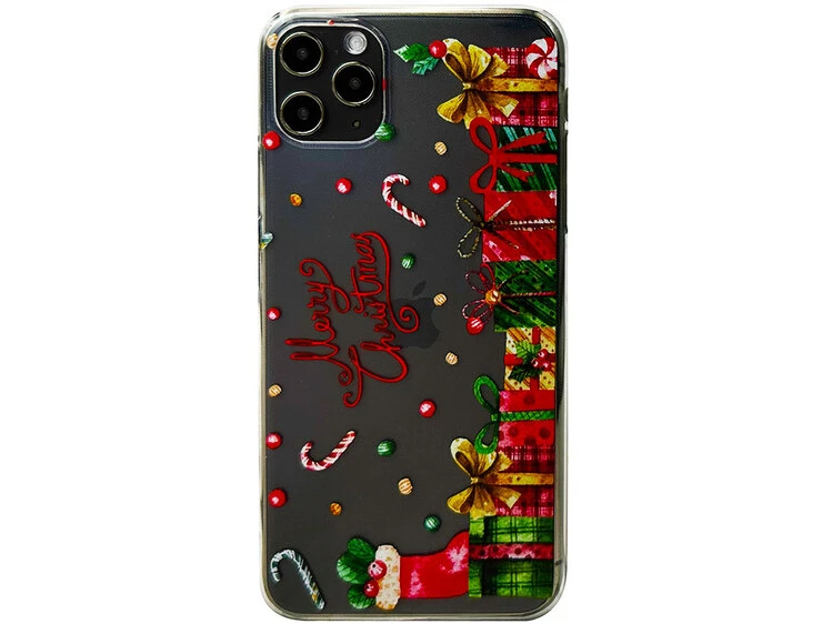 Накладка силікон Print iPhone 11 Pro Max Merry Christmas