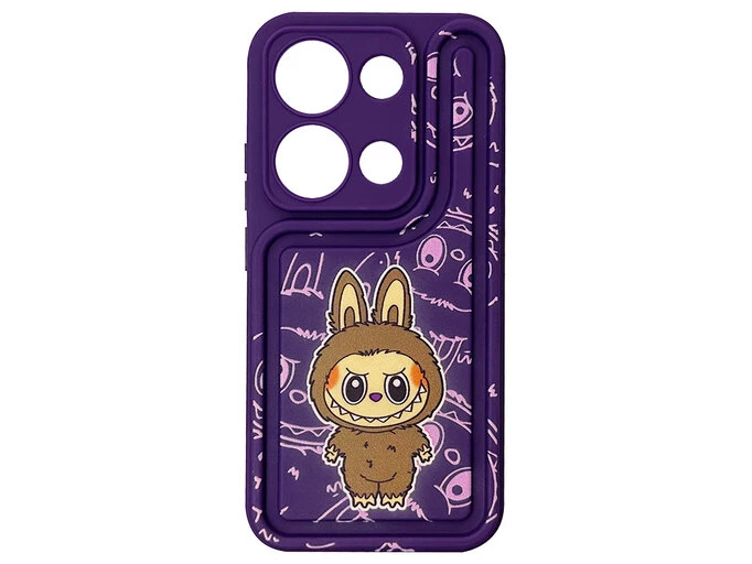 TPU Labubu Redmi Note 13 Pro 4G/Poco M6 Pro 4G/Redmi Note 14S фиолетовый