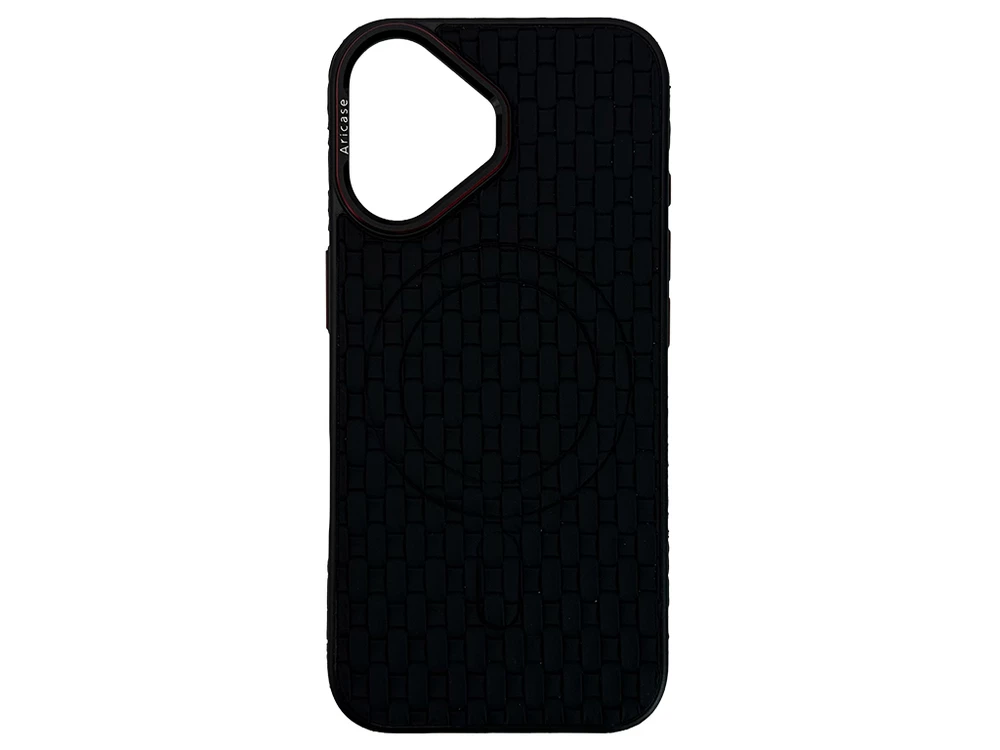 Накладка AirCase MagSafe iPhone 16 weaving black