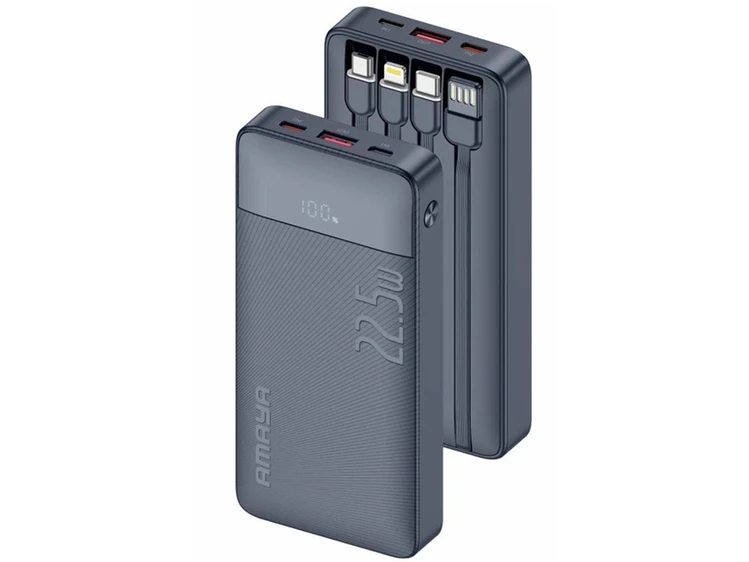 Power Bank Amaya APB-F129 22.5W 10000 mAh Llightning/Type-C/Micro/USB black