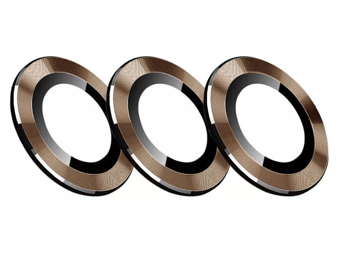 Скло на камеру Xinreeu iPhone 16 Pro/16 Pro Max bronze