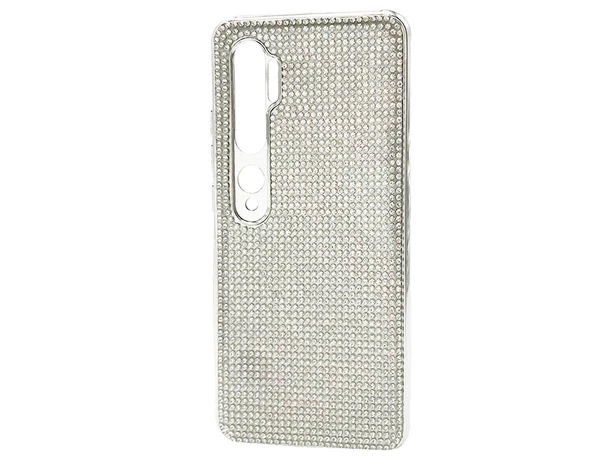 Силикон Full Diamond Xiaomi Note 10/Pro/CC9 Pro Silver