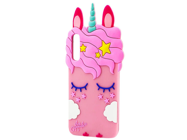 3D Sleep Unicorn Samsung A70 Light Pink