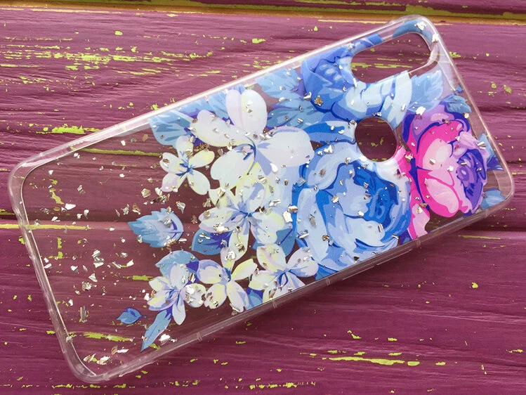 Flowers Confetti Samsung A10s Peony blue