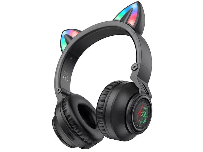 Навушники BOROFONE BO18 CAT EAR Wireless black