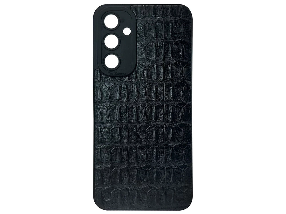 Накладка Leather Crocodile Samsung M14 black