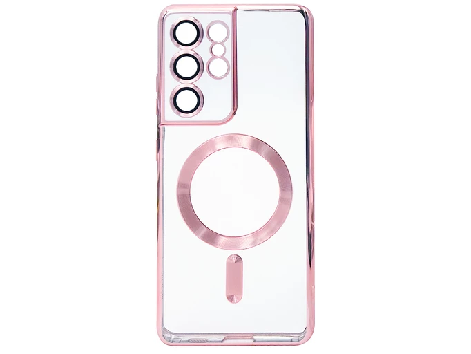 Силікон Cosmic camera CD Magsafe Samsung S21 Ultra rose gold
