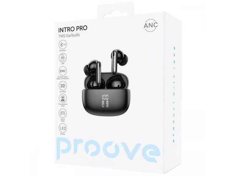 Bluetooth навушники Proove Intro Pro with ANC black