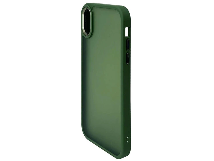 Shadow Matt Metal Buttons iPhone Xr green