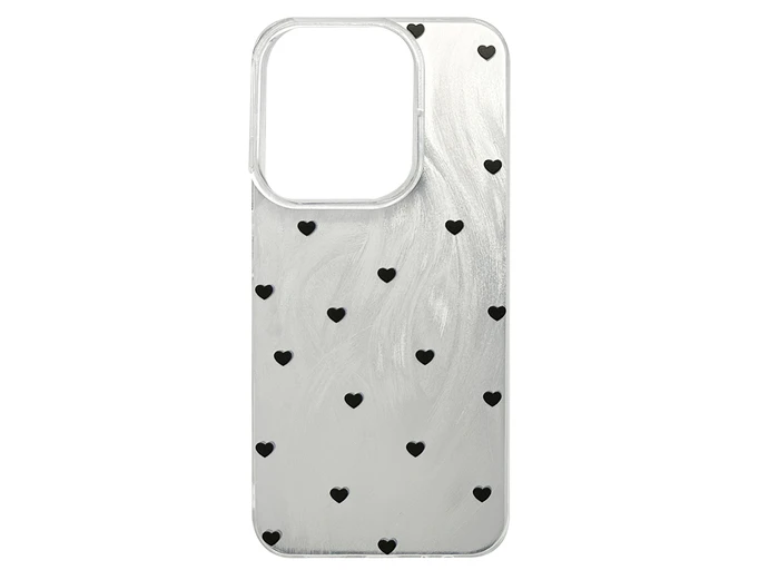 Накладка Paint Stroke Hearts Redmi 15C (EU vers.) silver