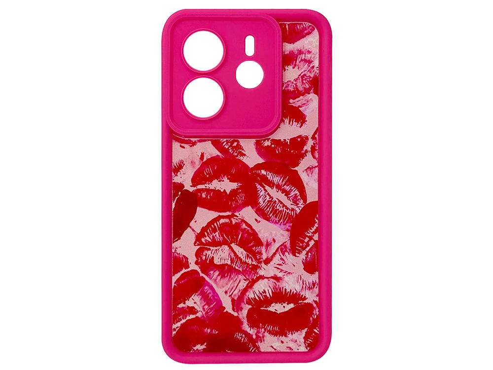 TPU Kisses Camera Redmi Note 14 4G hot pink