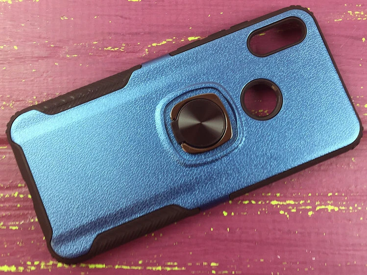 Case ring техно шкіра Y6 Prime(19)/8A blue
