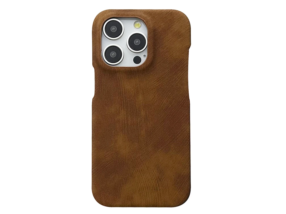 Накладка Leather Creative Case iPhone 14 Pro brown