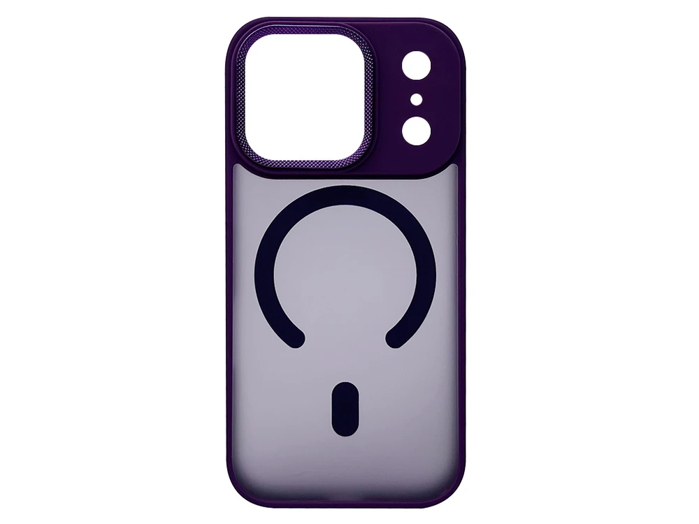 Shadow Matt Metal Buttons Corrugated MagSafe iPhone 17 Pro deep purple