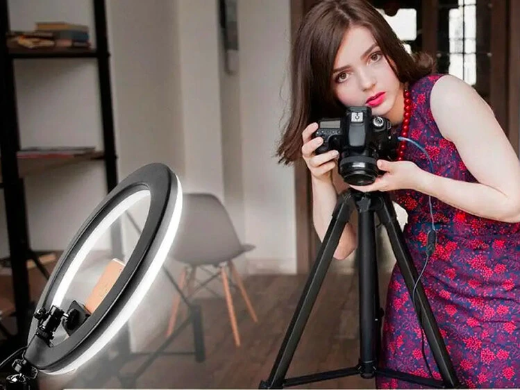 Светодиодная стойка USB LJJ 33см без штатива черная