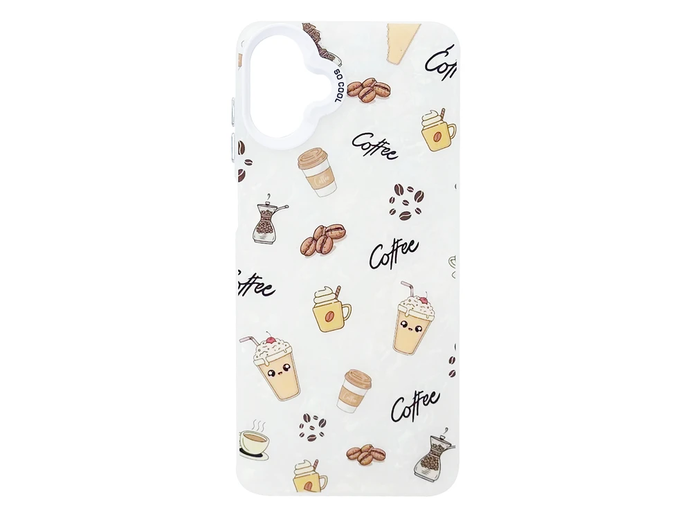 Накладка So Cool Print Glitter Shell Samsung A07 coffe