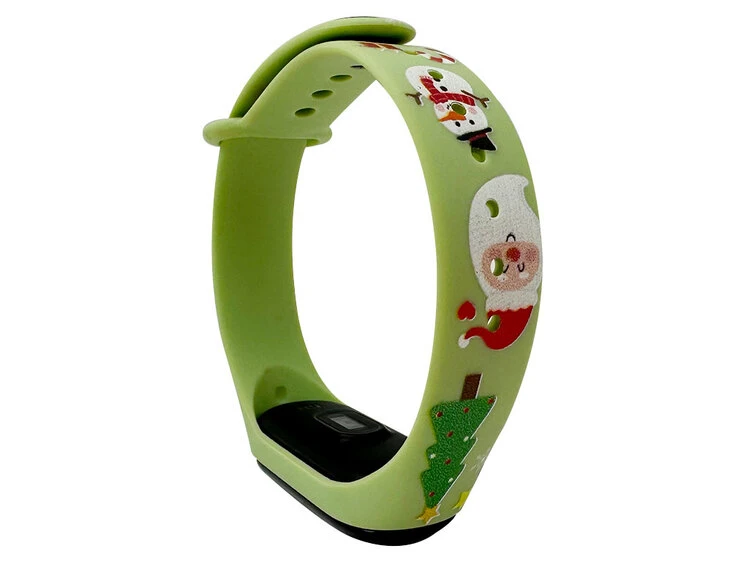 Ремінець силікон New Year Mi Band 5/6 green