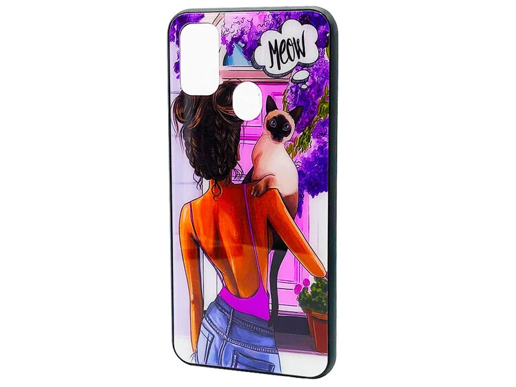 TPU+Glass Girls Samsung M30s/M21 Meow