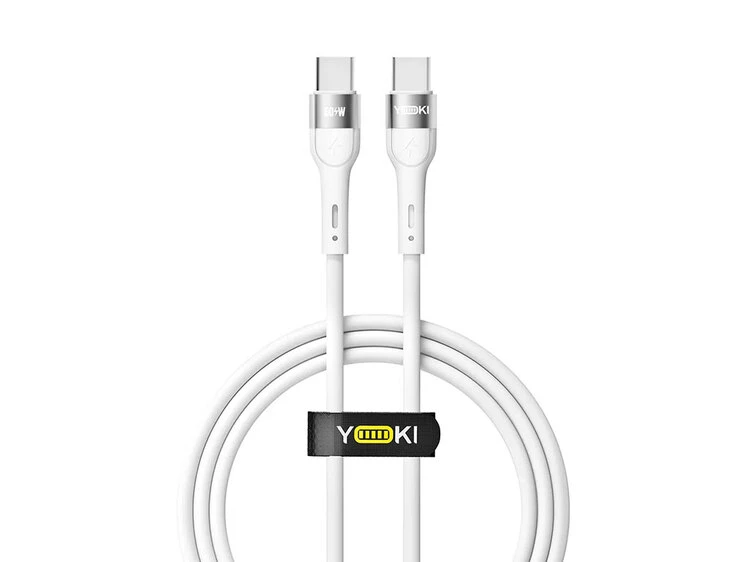 Кабель YOKI Extra EX11 Type-C to Type-C 60W (1.2m) white