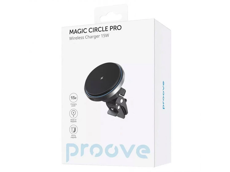 Holder Proove Magic Circle Pro Magnetic Wireless Charging 15W black
